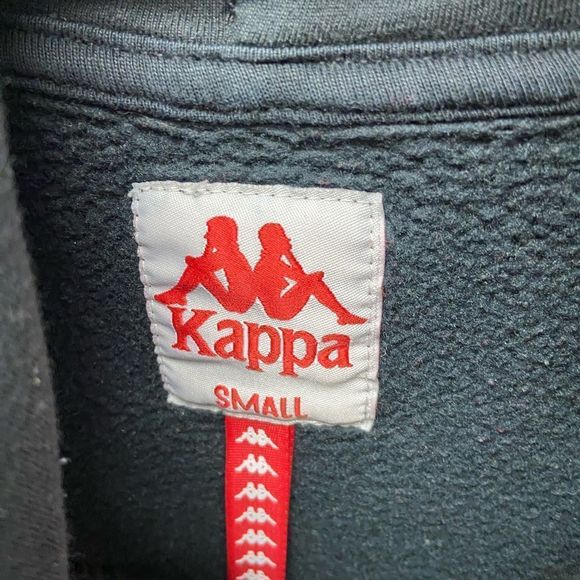 Black Kappa Hoody Mens size Small - Picture 3 of 5